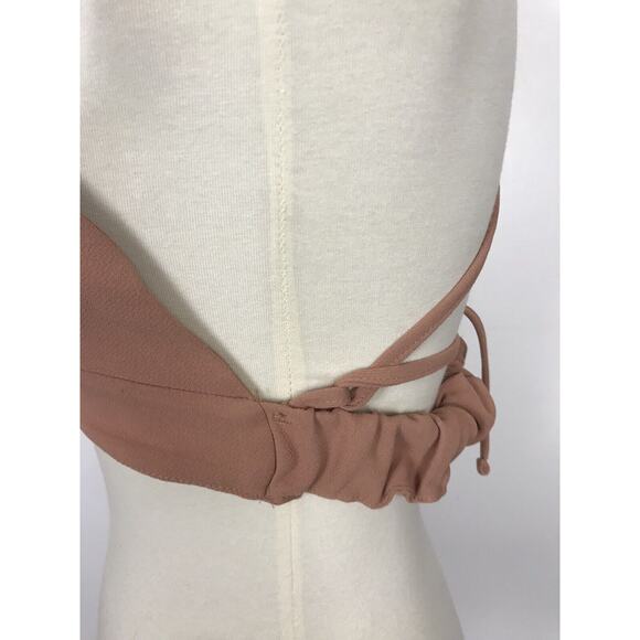 Storets Crop Triangle Tank Top Strappy Criss Cross Back - Picture 5 of 7